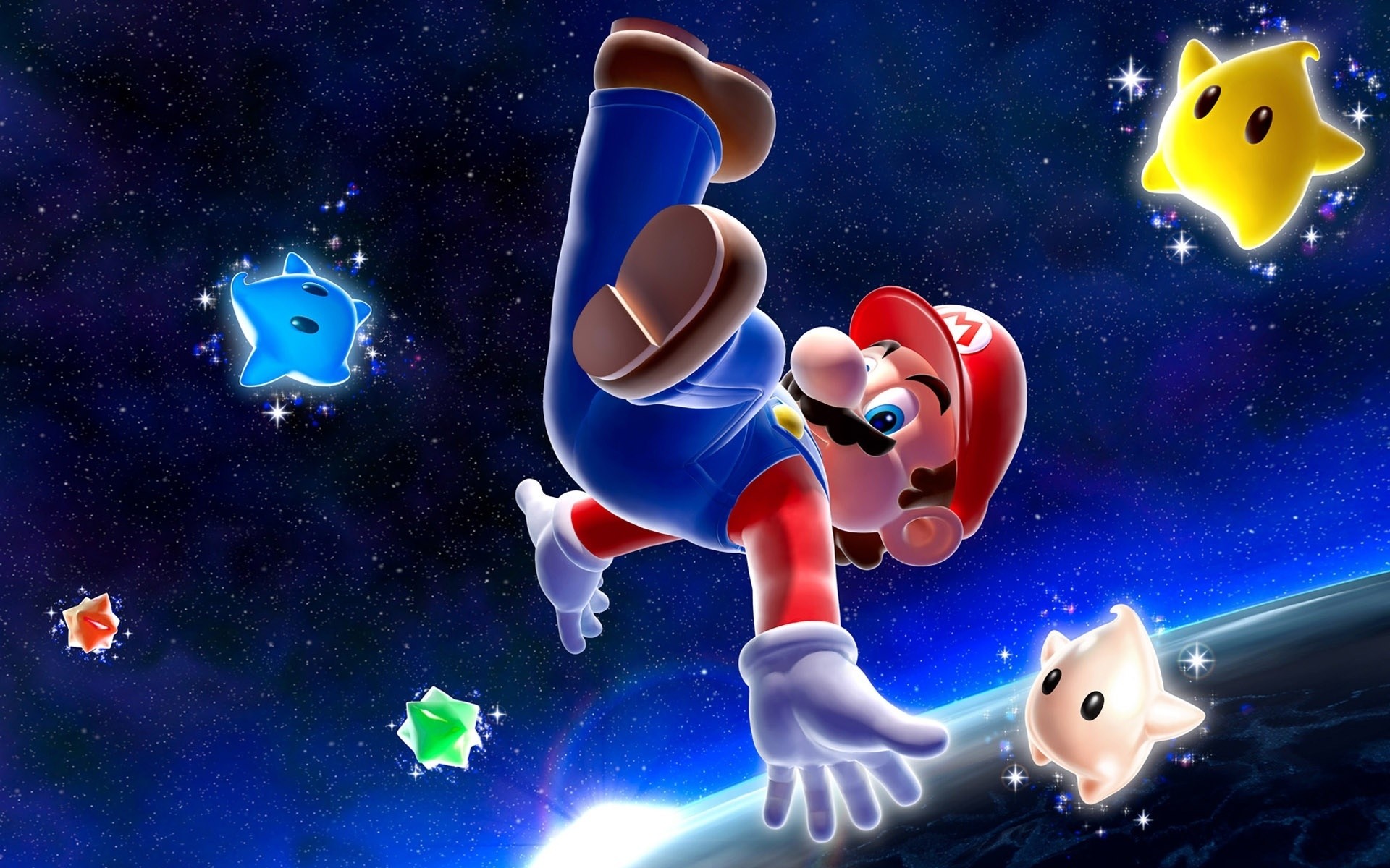 mario різдво місяць фон