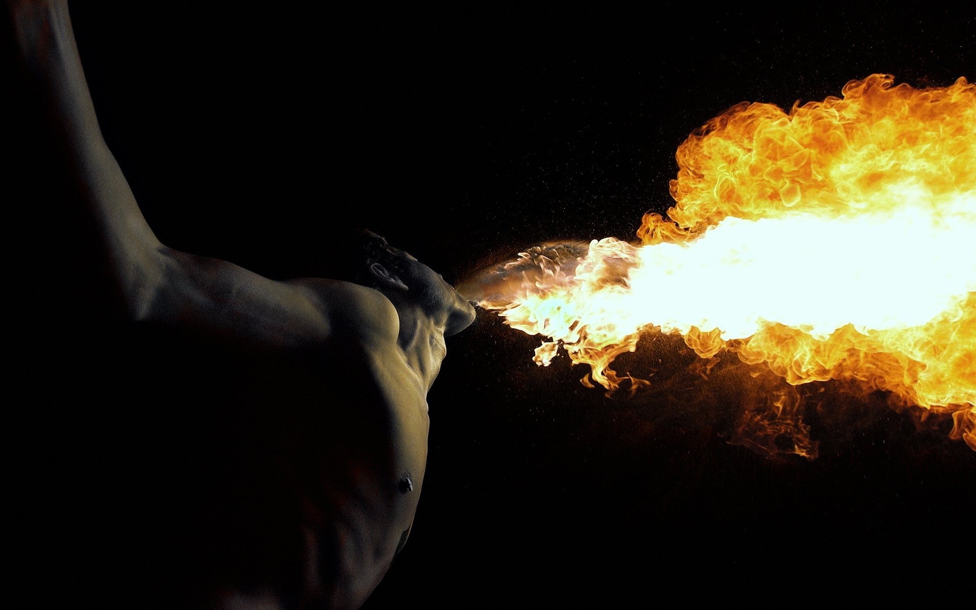 дим полум я гаряча один