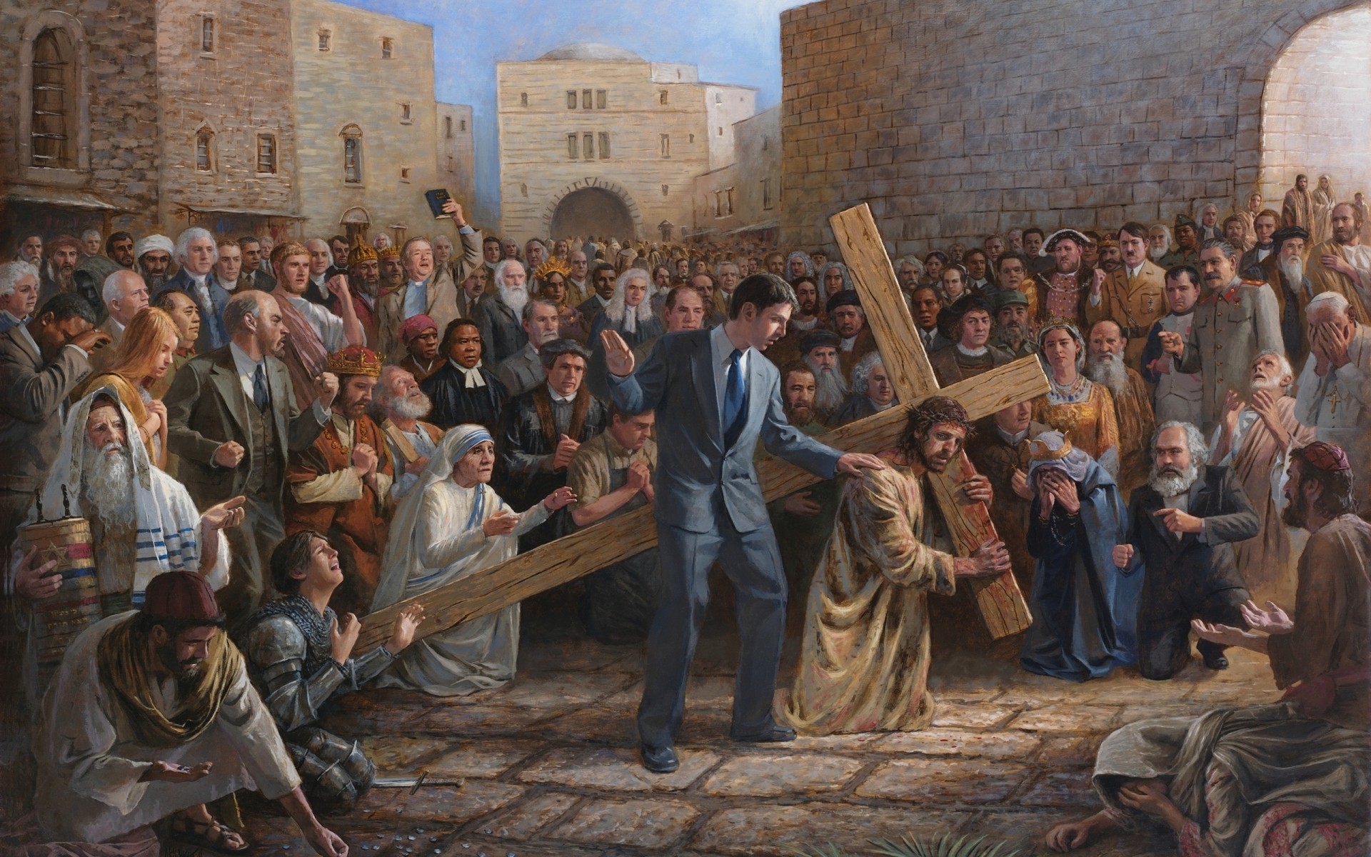 багато група релігія дорослий жінка людина натовп церемонія носити дитина великдень сцена бог