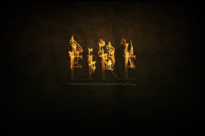 Полум я вдалині. Світло. Гарячий