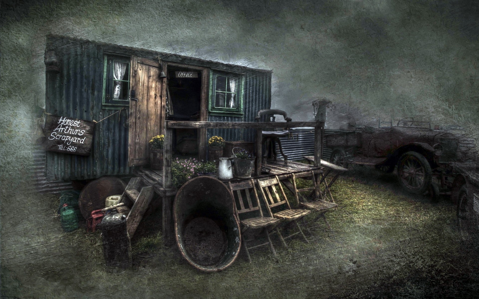 занедбаний вінтаж автомобіль старий деревини розпад транспортна система іржавий зламаний старовинні речі старовинні товари вінтажні фон ретро