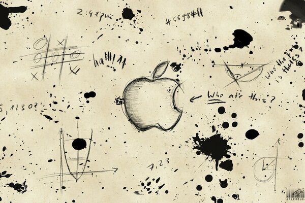 Креативний малюнок на тему apple