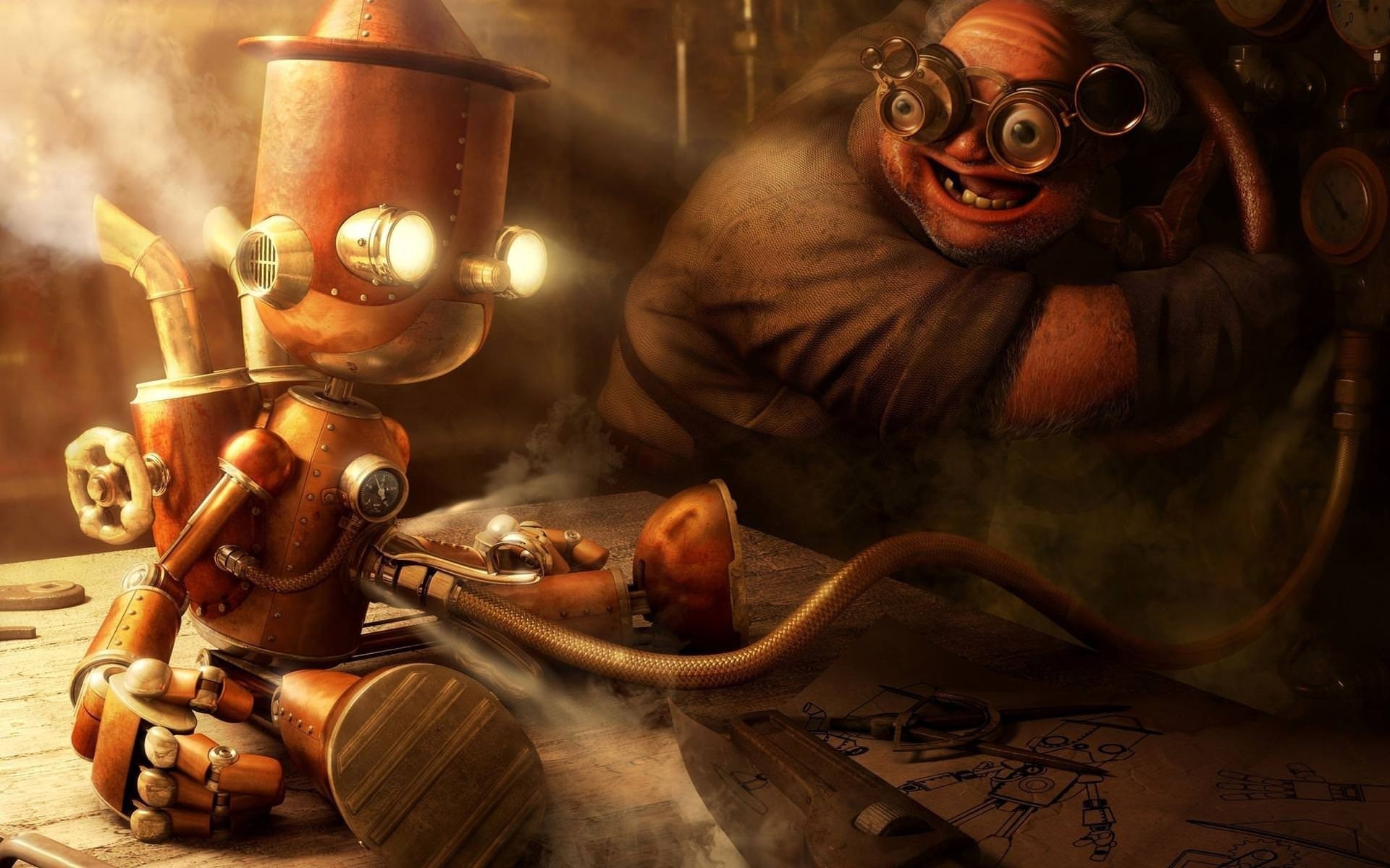 людина один зброя пістолет стімпанк