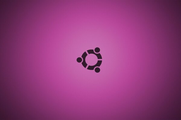 Linux ілюстрація логотипу на фіолетовому тлі