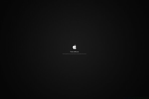 Логотип Apple Біле яблуко на чорному тлі