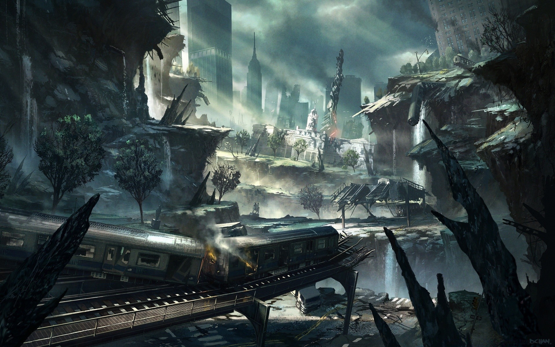 crysis дим води мистецтво світло