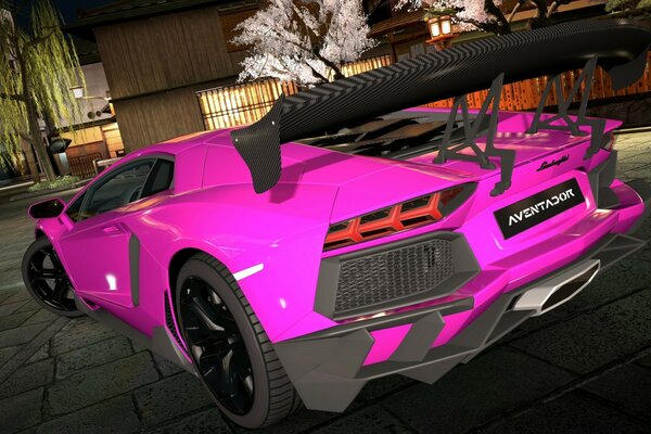 Рожевий Феррарі на gran turismo