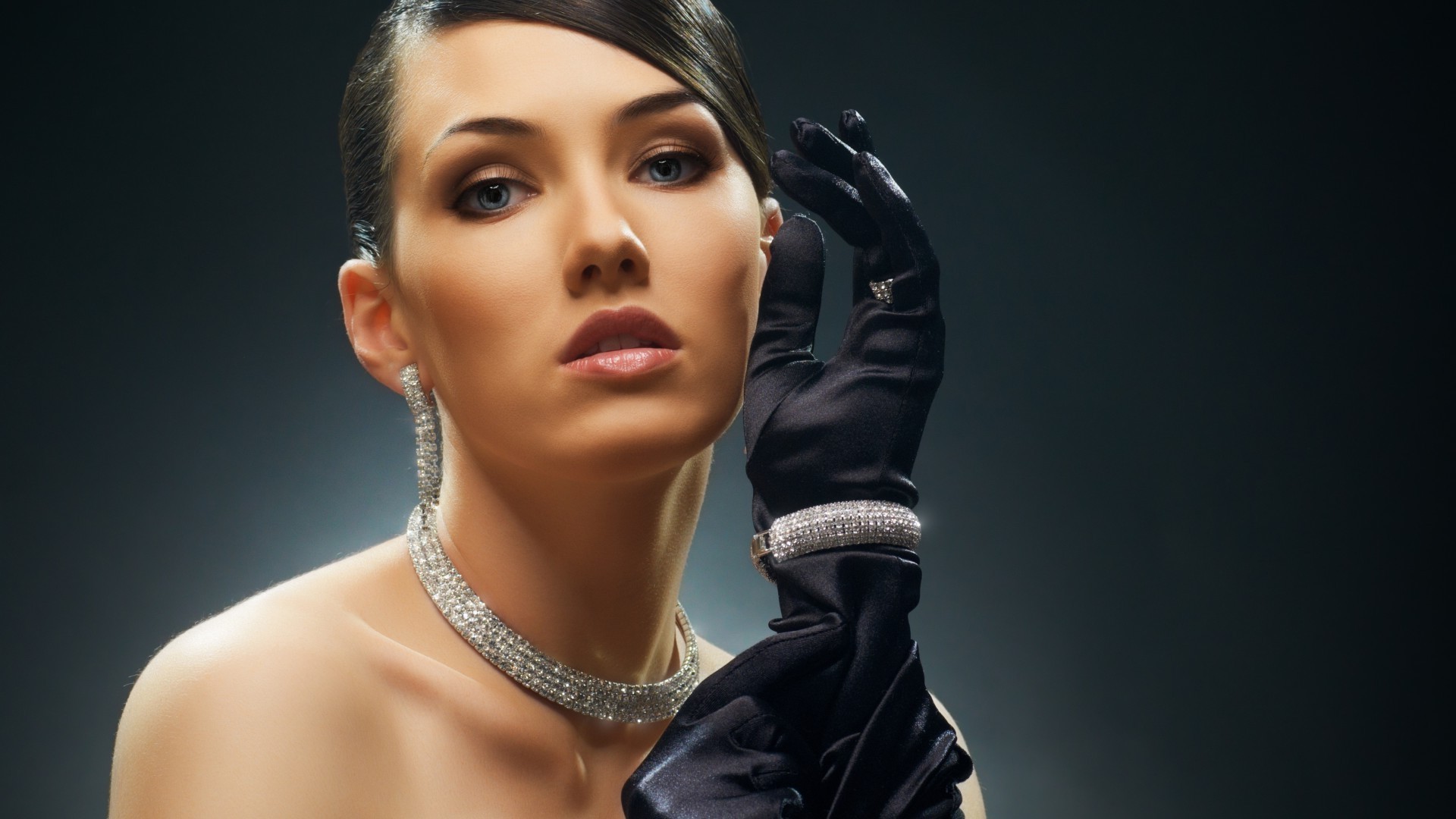 жінка мода один гламур портрет сексуальний ювелірні вироби