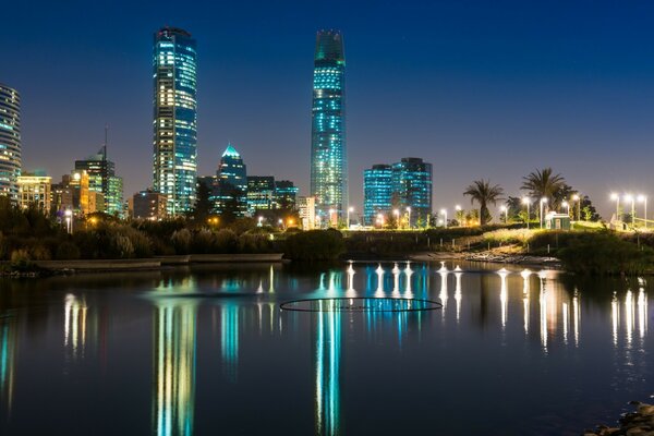 Відображення будинків десь в Америці. Бетонна Архітектура